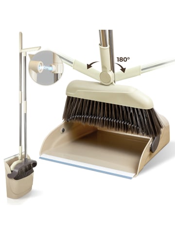 Maximex 180° drehbare Eck-Kehrgarnitur Mod. Flexi, 180° drehbare Eck-Kehrgarnitur in Grau