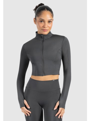SMILODOX Crop Jacke Nilai in Anthrazit