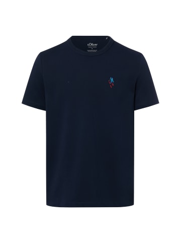 s.Oliver Shirt in marine mehrfarbig