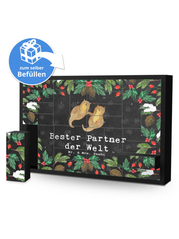 Mr. & Mrs. Panda Adventskalender Otter Bester Partner der Welt m... in Kreidetafel