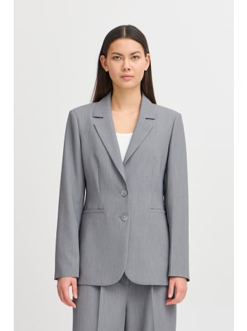 ICHI Blazer IHSARLA Tight fit in Grey melange