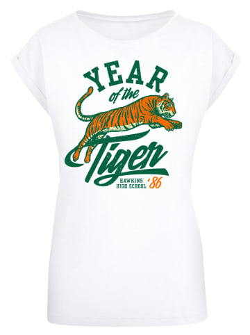F4NT4STIC T-Shirt Stranger Things Hawkins Year of The Tiger 86 in weiß