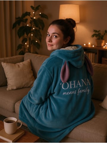 Lilo & Stitch Disney Lilo & Stitch Oversize Cozy Hoodie Übergroße Kuschelpullover in blau