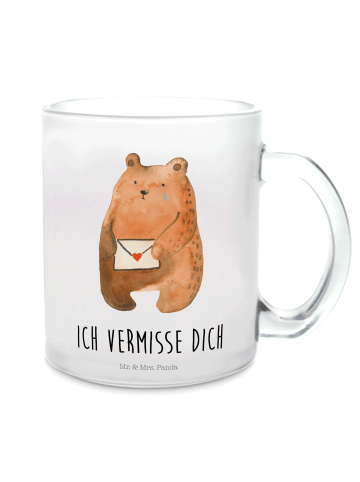 Mr. & Mrs. Panda Tee Tasse Bär Liebesbrief mit Spruch in Transparent
