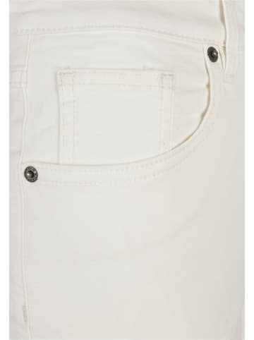 Urban Classics Urban Classics Damen Ladies Organic Stretch Denim 5 Pocket Shorts in offwhite raw