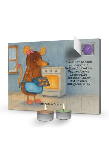 Mr. & Mrs. Panda duft adventskalender Maus Kekse Design mit Spruch in Weiß