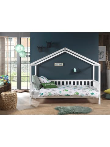 58 aufm Kessel HAUSBETT Kapua 210x170x97 aus Massivholz in Weiß