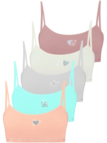 LOREZA 5er Set Bustier - Strass - Bunt