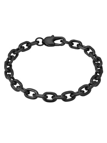 True Rebels Armband aus Edelstahl in schwarz