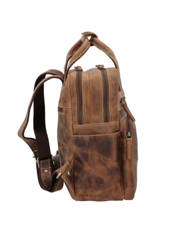 Greenburry Vintage Daypack Leder 31 cm in brown