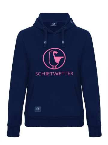 SCHIETWETTER Hoodie "Schietwetter" in navy-pink