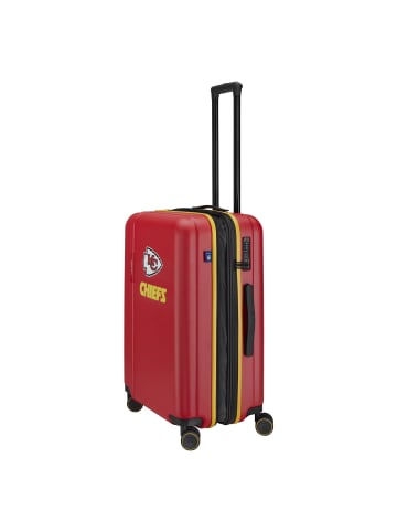 travelite travelite x NFL 4 Rollen Trolley M 67 cm mit Dehnfalte kansas city chiefs