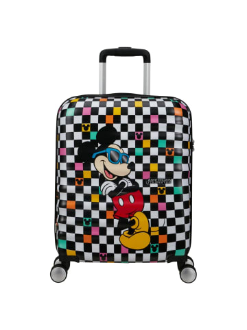American Tourister Wavebreaker Disney - 4-Rollen-Kabinentrolley 55 cm (rot) in mickey check