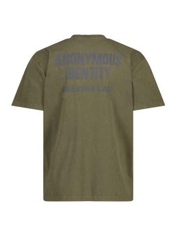 STHUGE Kurzarm T-Shirt in dunkel khaki