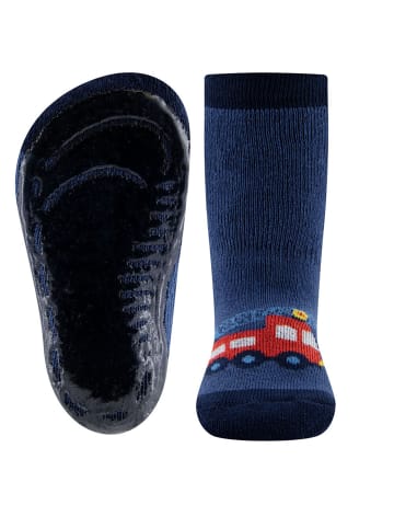 ewers 2er-Set Stoppersocken Feuerwehr/Ringel in navy