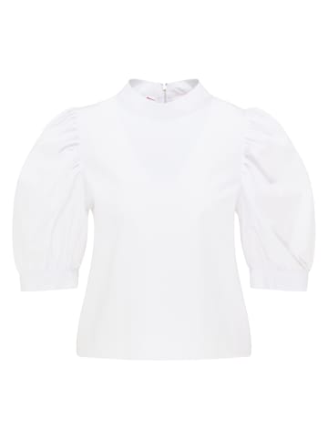 myMo Damen Shirtbluse in Weiss