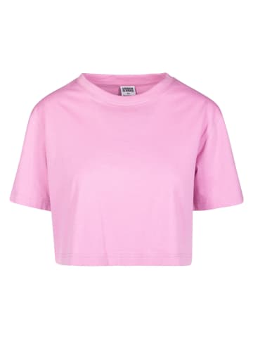 Urban Classics Cropped T-Shirts in coolpink