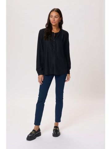 Kaffe Langarm-Bluse KAkarli Regular fit in Black Deep