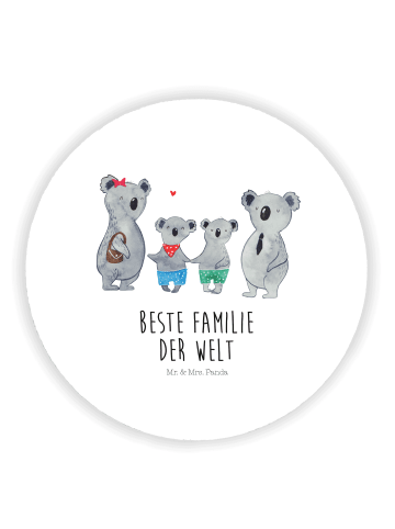 Mr. & Mrs. Panda Kühlschrankmagnet Koala Familie zwei mit Spruch in Weiß