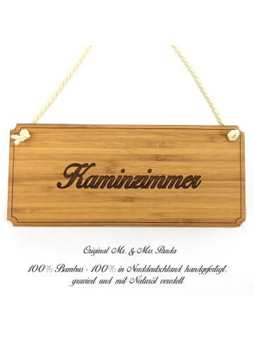 Mr. & Mrs. Panda Türschild Kaminzimmer mit Spruch in Keine Angabe