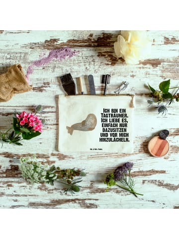 Mr. & Mrs. Panda Menschrmäppchen Robbe Lachen mit Spruch in Weiß