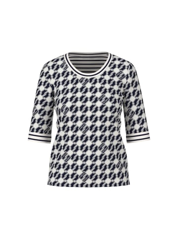 MARC CAIN Jersey-Shirt mit Print in Weiß