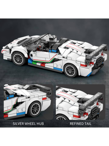 COFI 1453 Reobrix 687 Rennwagen 1:24 Klemmbaustein Auto 348 Teile ab 14 in Weiß