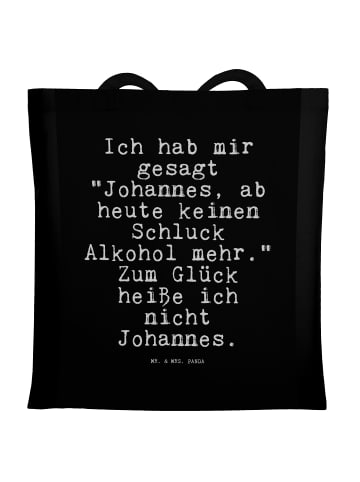 Mr. & Mrs. Panda Tragetasche Ich hab mir gesagt... mit Spruch in Schwarz