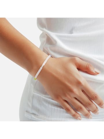Glanzstücke München Armband aus Sterling Silber mit Heishi Perlen in silber
