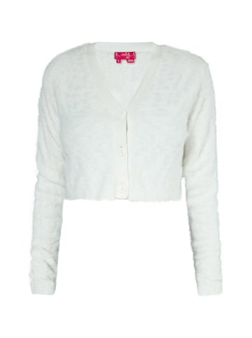 Swirly Damen Cardigan in WEISS