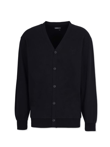 HONESTY RULES Longsleeves " French Terry Cardigan " in schwarz