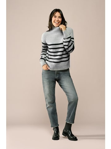 Mart Visser Caroline Tensen Danville Streifenpullover Grau/Schwarz