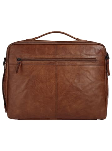 SPIKES & SPARROW Notebooktasche echt Leder in cognac