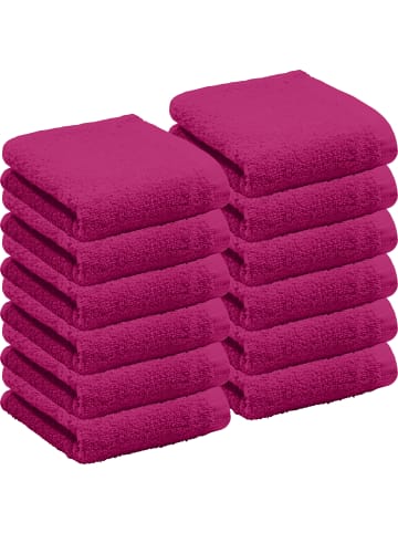 REDBEST Frottier Gästetuch 12er-Pack Oceanside in fuchsia