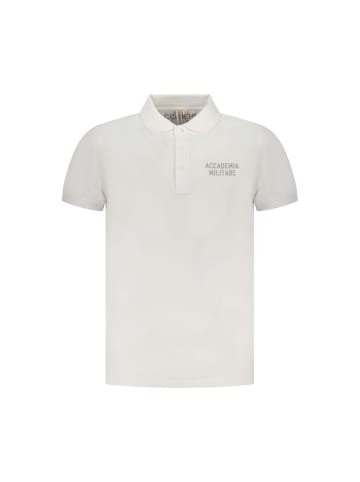 ACCADEMIA MILITARE Weiß Baumwolle Herren Polo Hemd