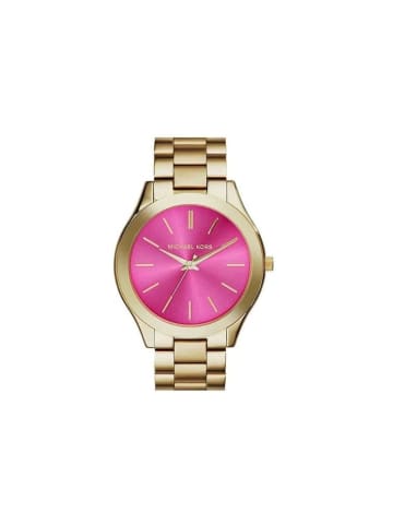 Michael Kors Slim Runway Uhr gold pink Edelstahl