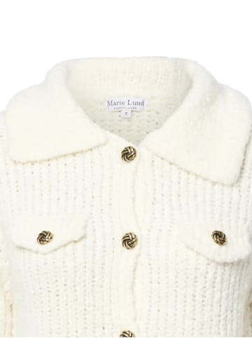 Marie Lund Strickjacke in ecru - 0001