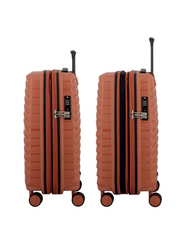 Jump Xwave 4 Rollen Kabinentrolley 55 cm mit Dehnfalte in brique