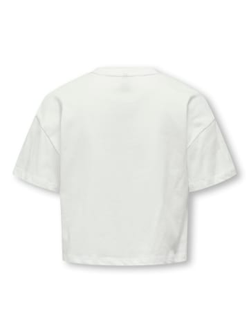 KIDS ONLY T-Shirt  KOGDAPHNE SHORT PRINTED TEE in cloud dancer azure blue