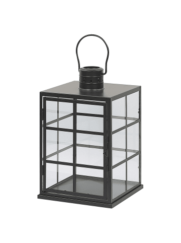 Beliani Laterne BINTAN in Schwarz - (W) 20 x (H) 33 x (L) 20 cm