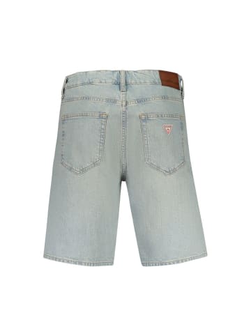 Guess Jeans Hellblaue Baumwoll-Bermuda-Shorts