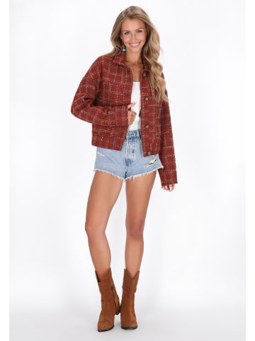 IZIA Women Jacket in orange multicolor