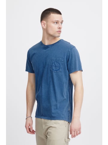 BLEND T-Shirt BHTee 20716834 Lässiges T-shirt mit Stickerei in Blau