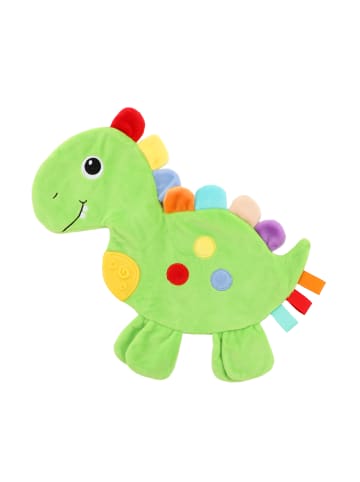 Toi-Toys Schmusetuch Dino – Baby Knistertuch ab 0+ Monaten in grün