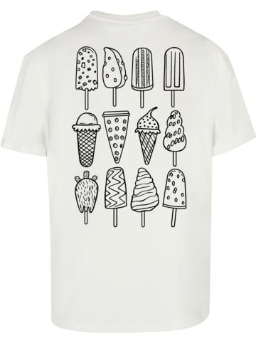 Merchcode T-Shirt "Ice Cream Oversized T-Shirt" in Weiß