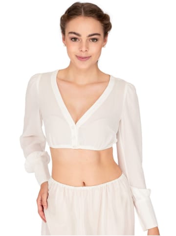 MarJo Dirndlbluse JACHENAU in offwhite