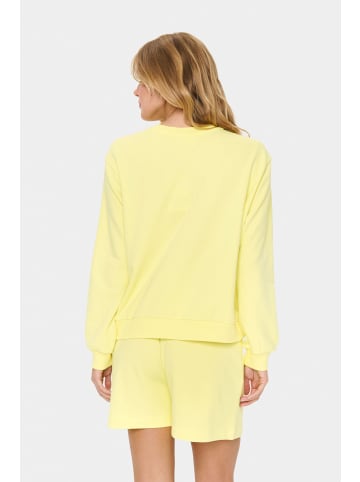 SAINT TROPEZ Trackjacket-sweat LolenaSZ Lockere Passform in Elfin Yellow