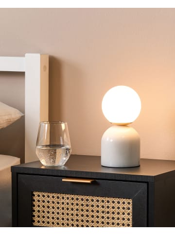 Beliani Tischleuchten KIWI in Weiß - (W) 10 x (H) 21 x (L) 10 cm