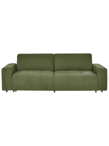 Beliani Schlafsofa INNVIK in Grün - (W) 260 x (H) 90 x (L) 101 cm