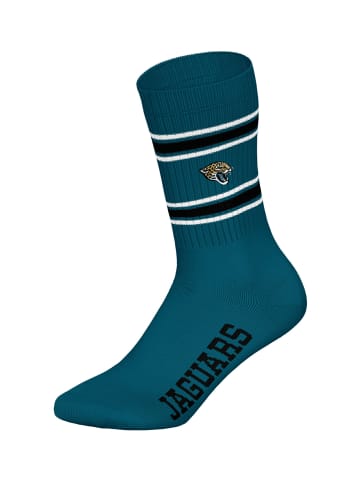 NFL Freizeitsocken Jacksonville Jaguars Crew in TEL/WHT/BLK
